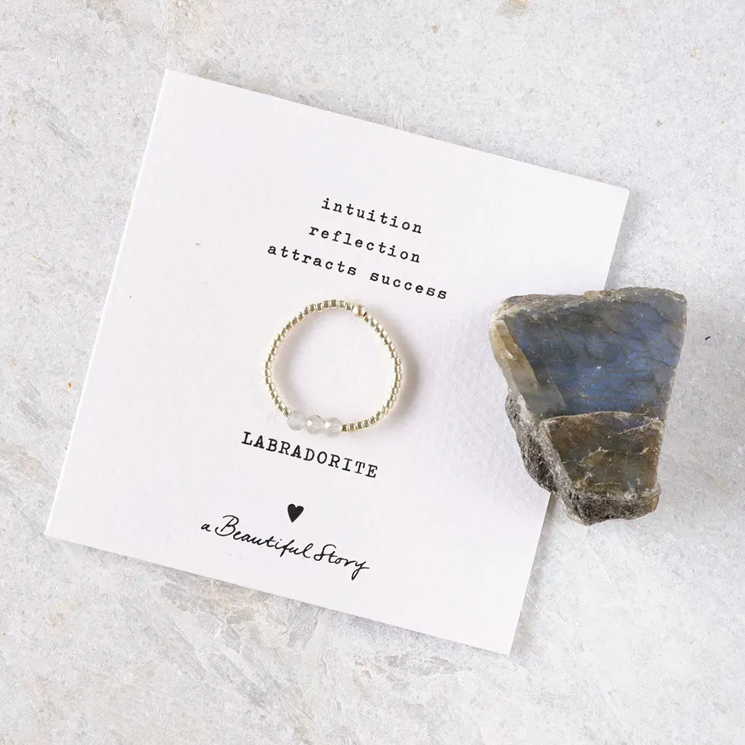 Clarity Labradorite Ring Silber