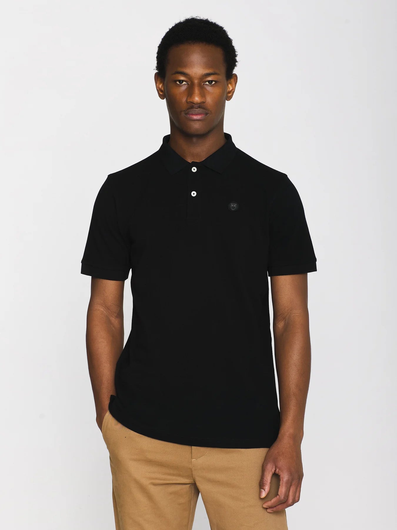 Basic badge polo - GOTS/Vegan