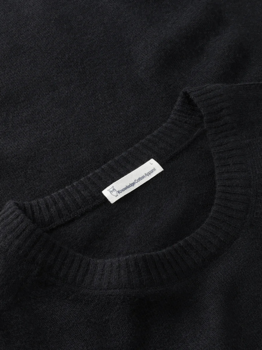 KnowledgeCotton Rundhalspullover 100 % Bio Lammwolle