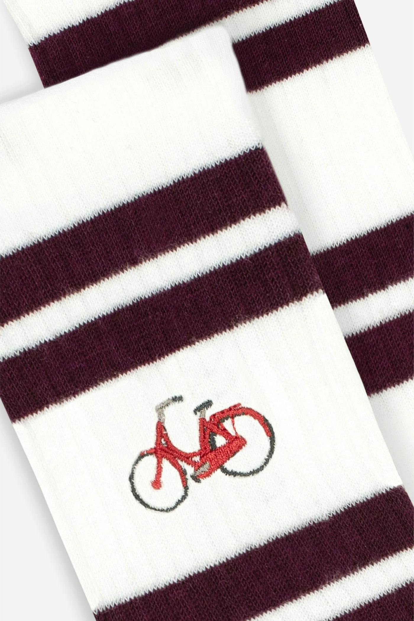 Crew Socks burgundy bike