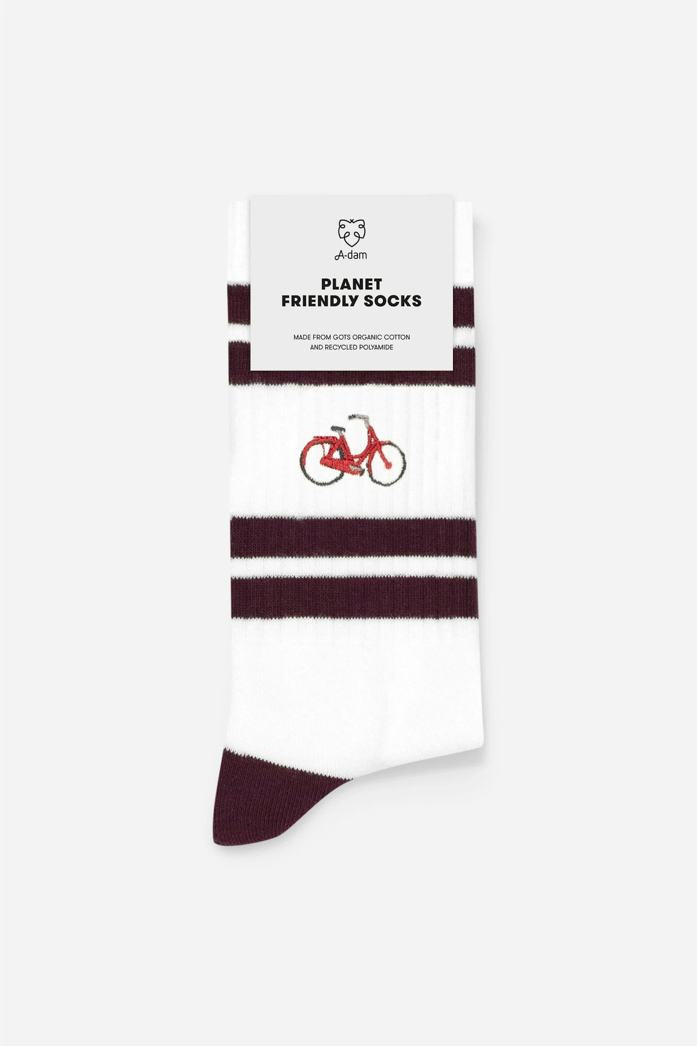 Crew Socks burgundy bike