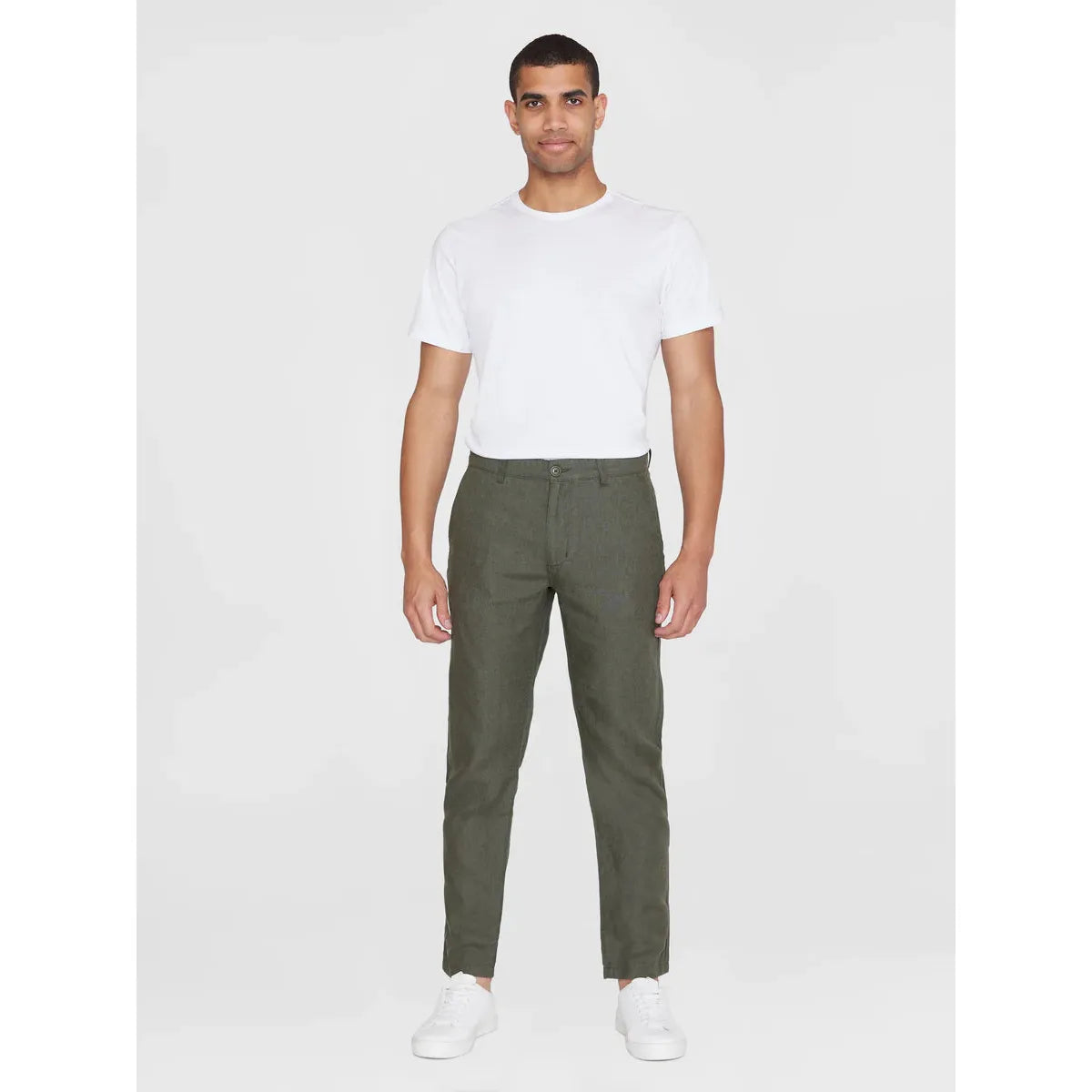 CHUCK regular linen pants
