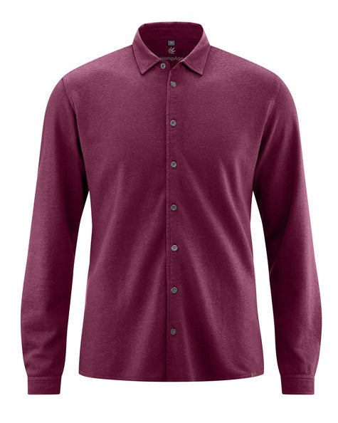 Herren Longsleeve Shirt with Collar - Hemd