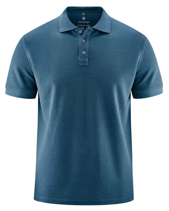 HempAge Poloshirt mit Pique Jersey