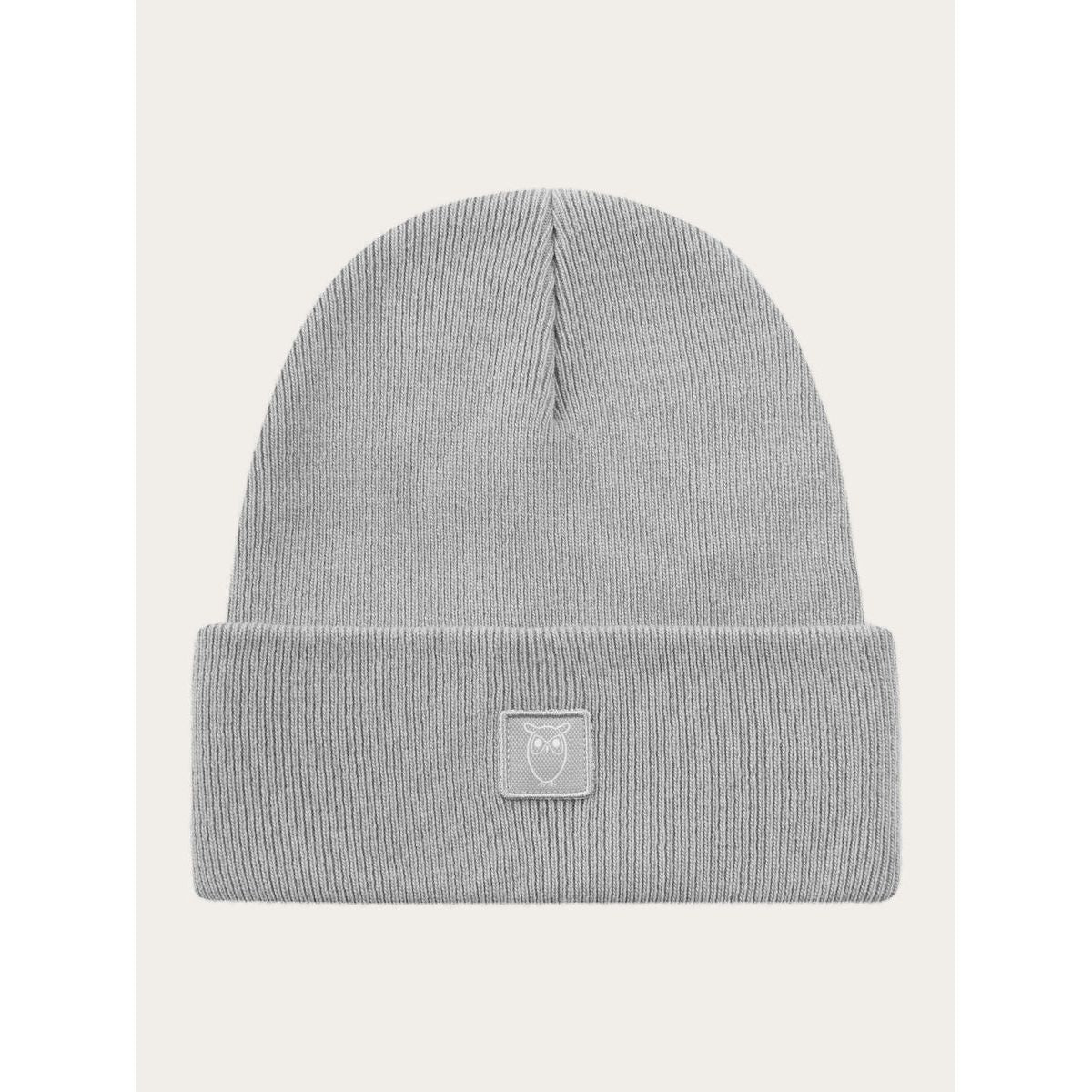 Knowledge Cotton Organic rib wool beanie - GOTS