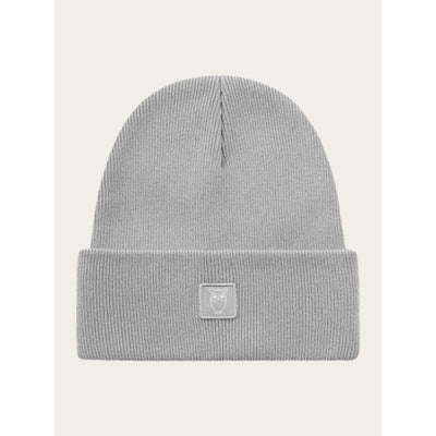 Knowledge Cotton Organic rib wool beanie - GOTS