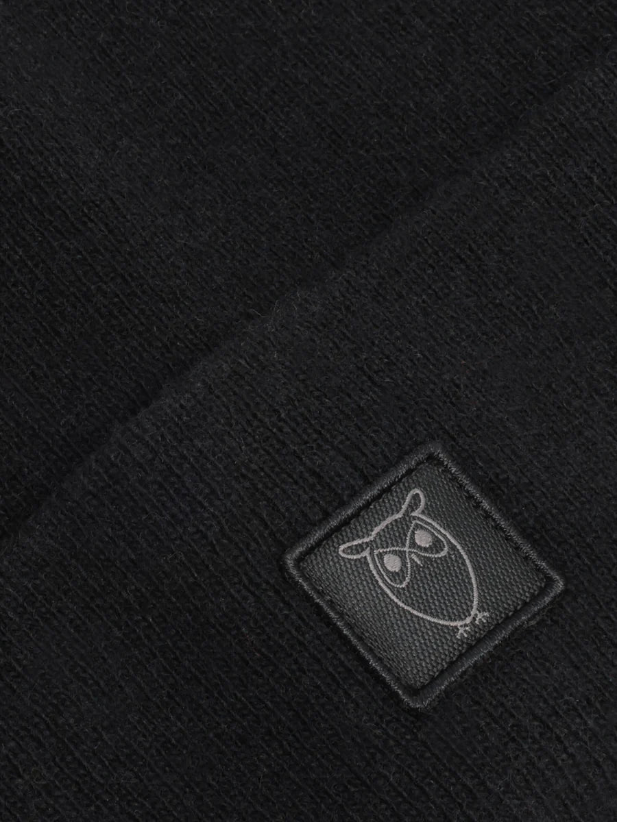 Knowledge Cotton Organic rib wool beanie - GOTS