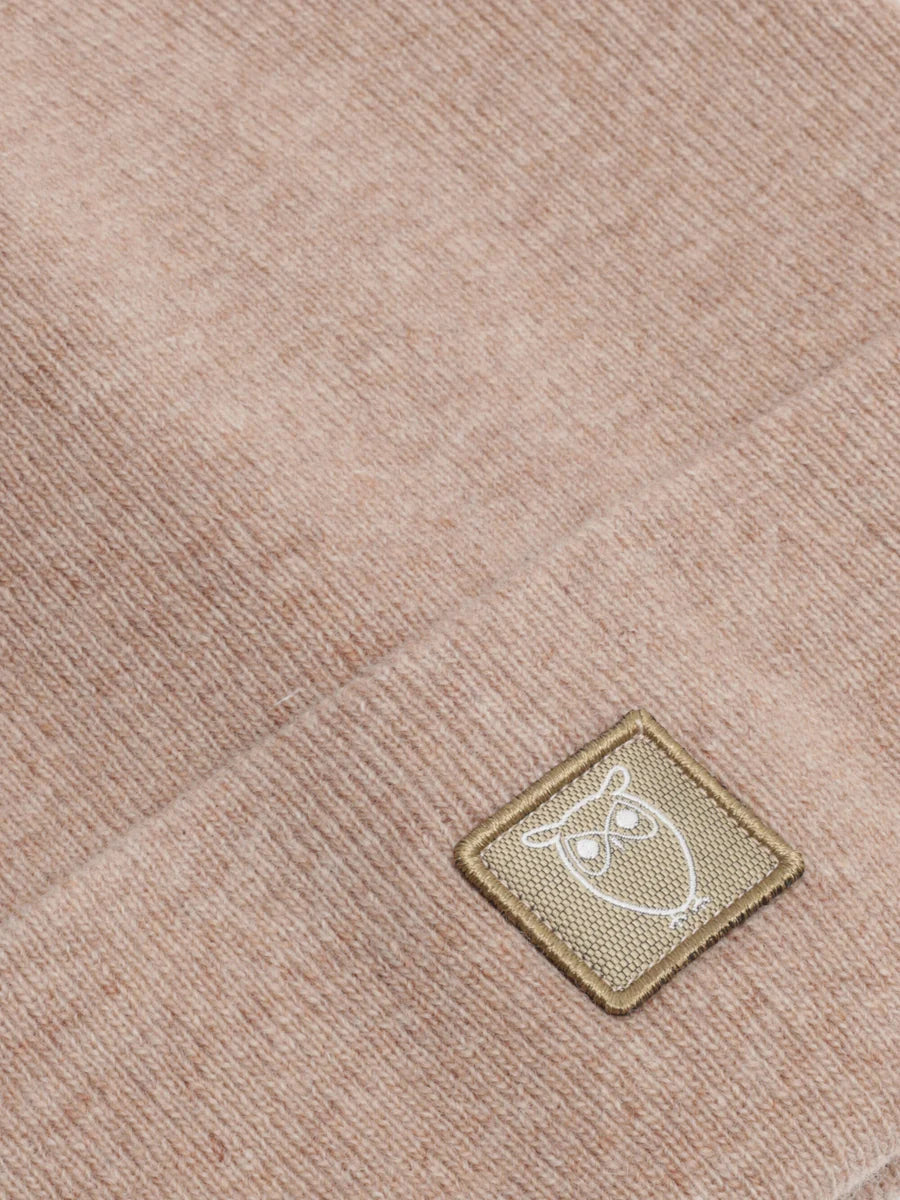 Knowledge Cotton Organic rib wool beanie - GOTS