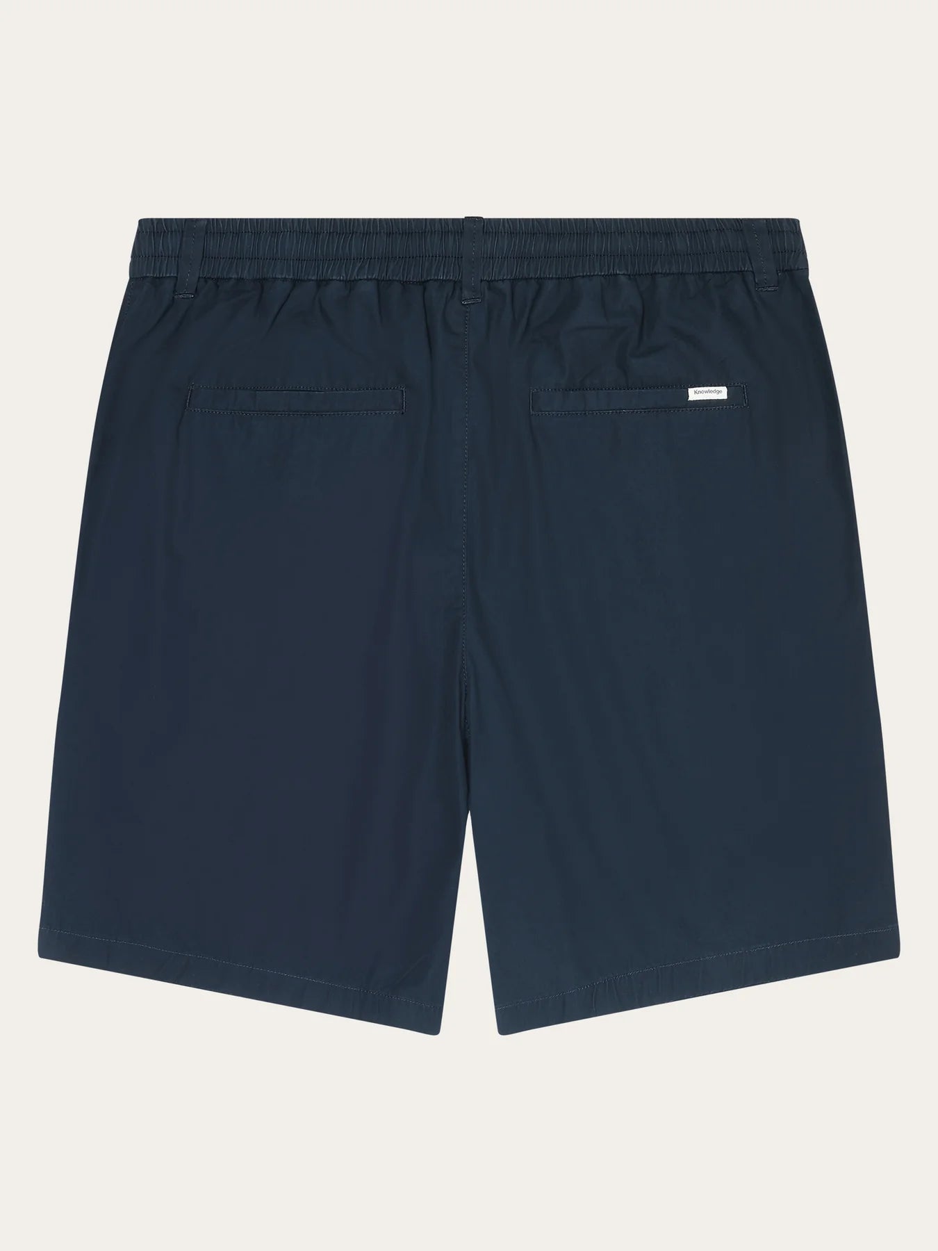 KnowledgeCotton FIG loose poplin elastic waist string shorts