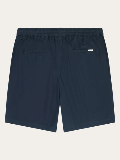 KnowledgeCotton FIG loose poplin elastic waist string shorts