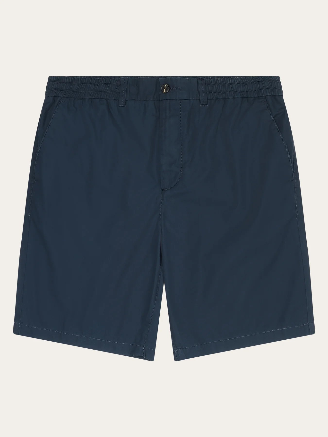 KnowledgeCotton FIG loose poplin elastic waist string shorts