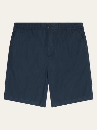 KnowledgeCotton FIG loose poplin elastic waist string shorts