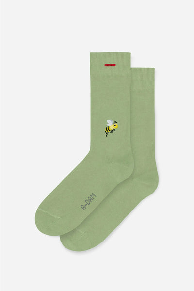 SOCKS-GREEN-BEE