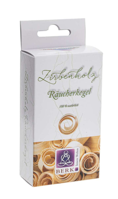 Berk Zirbenholz Räucherkegel / 20 g