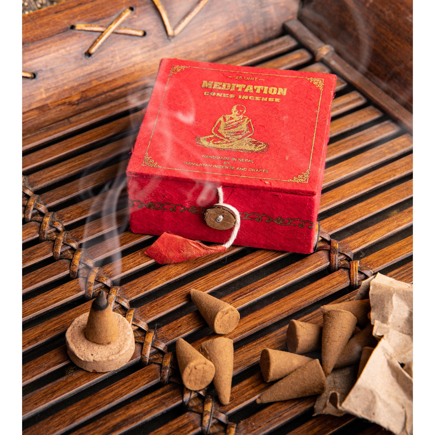 Berk Räucherkegel Meditation in roter Box