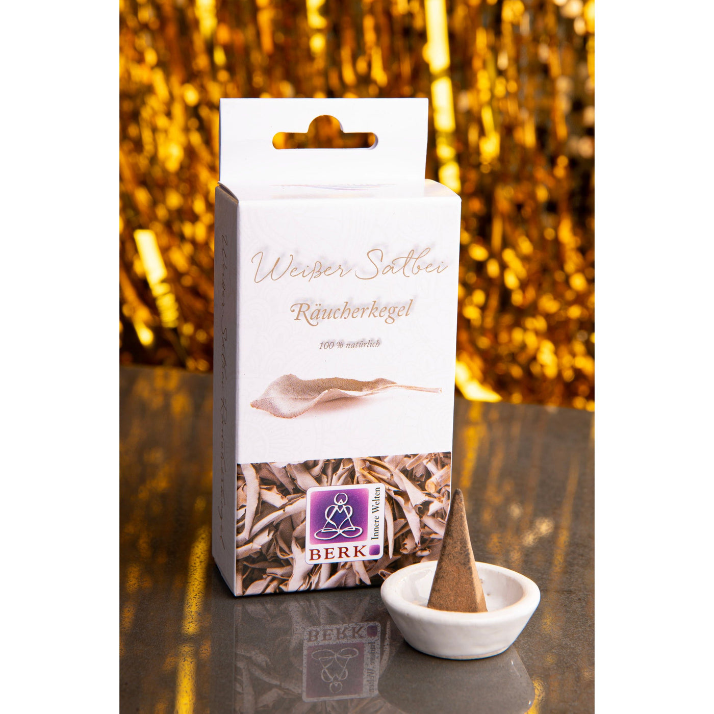 Berk Weißer Salbei Räucherkegel / 20 g