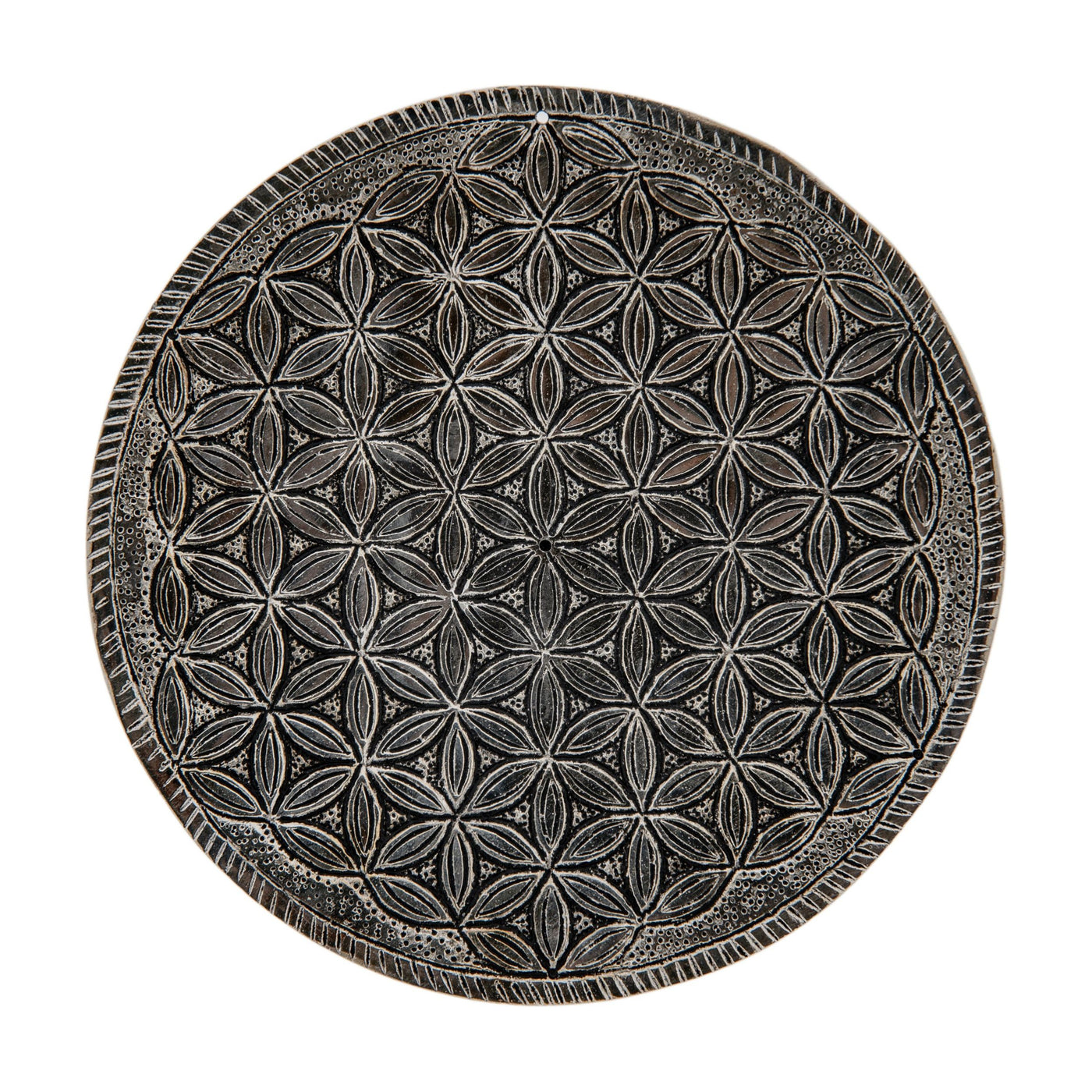 Berk Stäbchenhalter Blume des Lebens Weißmetallhalter