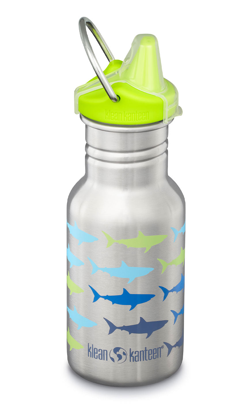 Edelstahl Trinkflasche Kid Classic 355ml Sippy Cap Sharks