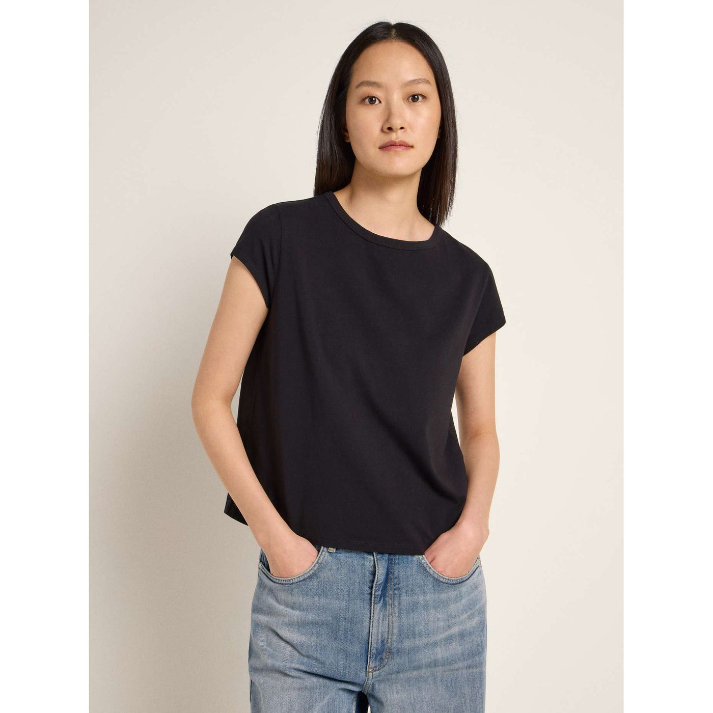 LANIIUS Kurzarmshirt GOTS