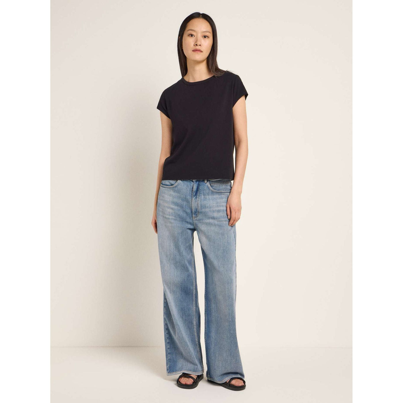 LANIIUS Kurzarmshirt GOTS