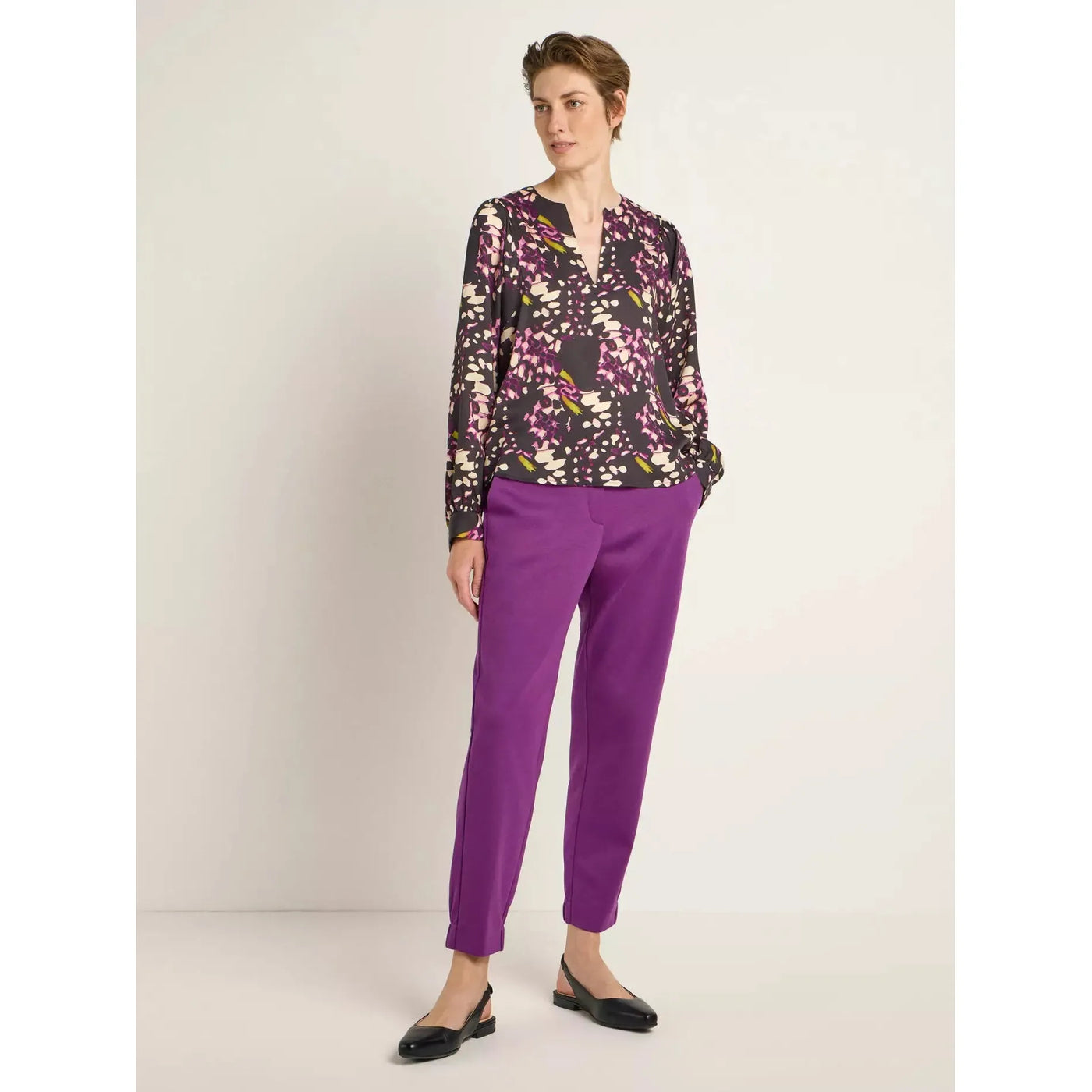 LANIUS Bluse mit Kräuseln