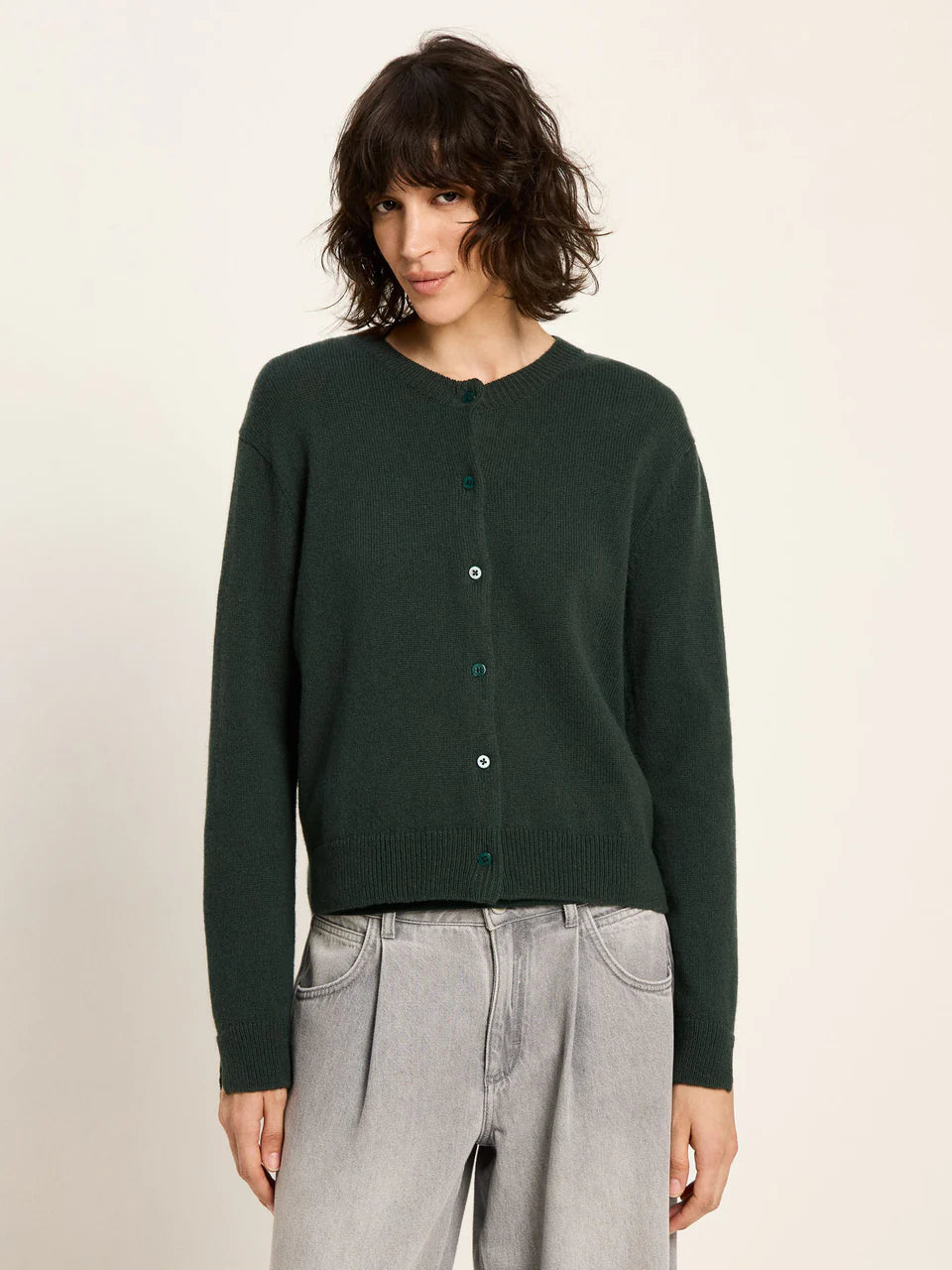 LANIUS Boxy Strickjacke GOTS