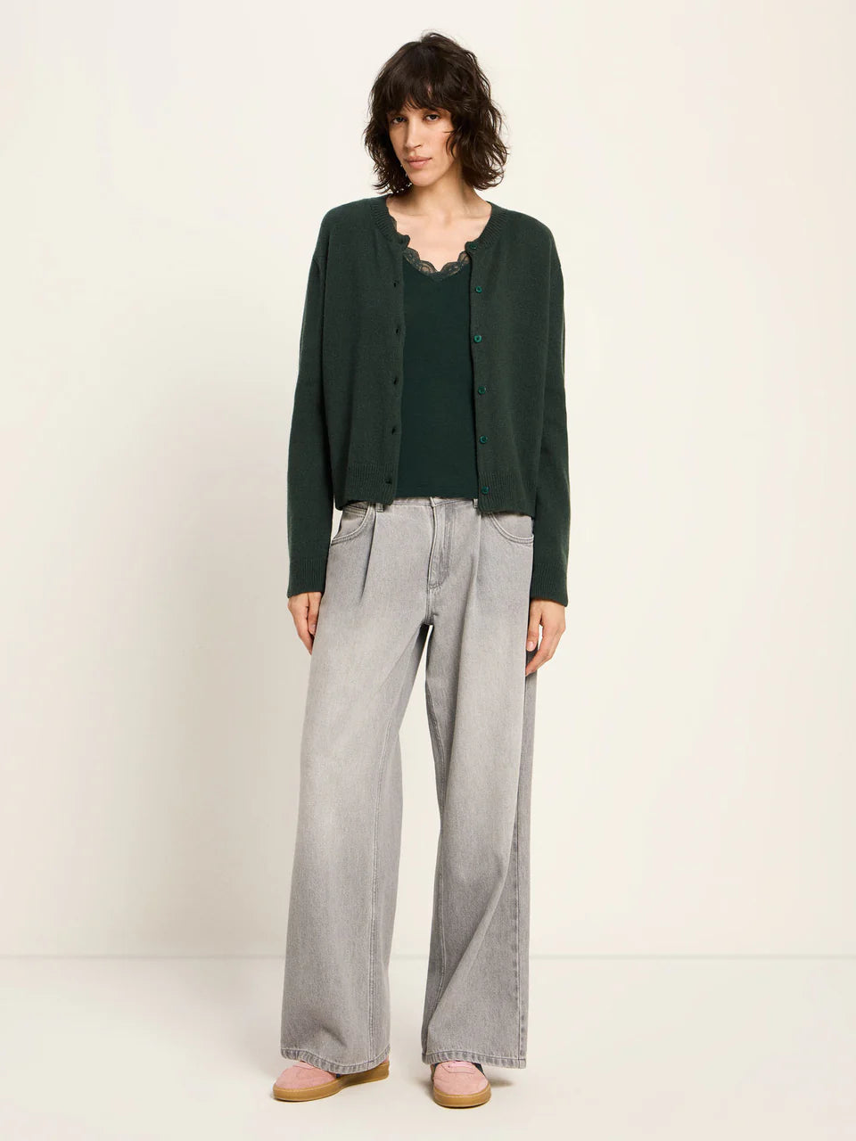 LANIUS Boxy Strickjacke GOTS