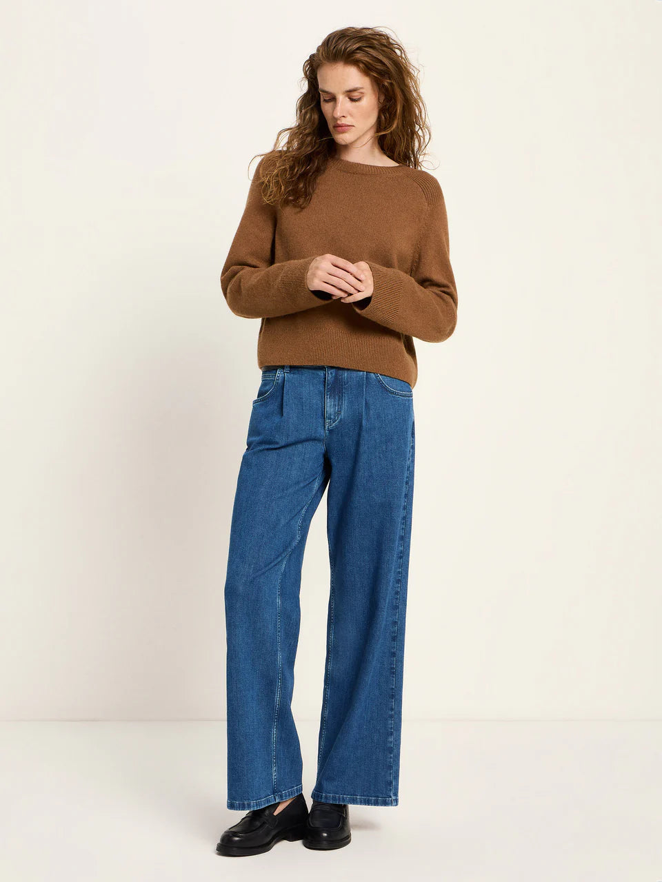 LANIUS Cropped Pullover GOTS