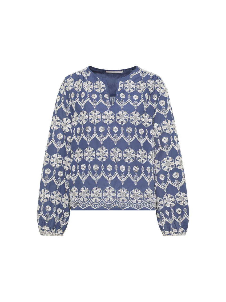 LANIUS  Langarm Bluse mit Kräuseln