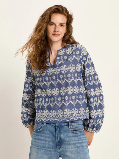 LANIUS  Langarm Bluse mit Kräuseln