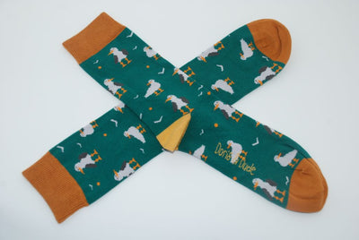 Doris & Dude Bamboo Socks Green Seagull