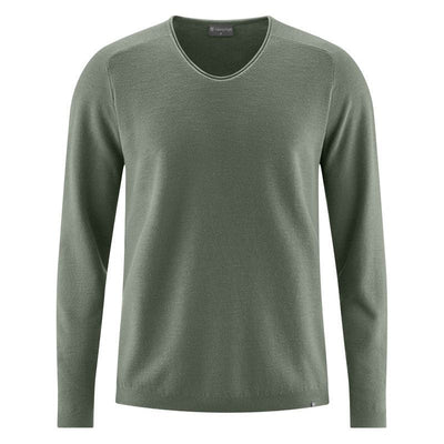 HempAge Pullover mit V-Ausschnitt