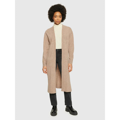 Lambswool long cardigan