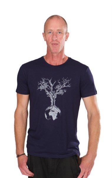 Fairwear Ecovero Shirt Men Navy Blue Weltenbaum