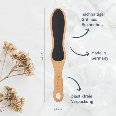 Niyok Fußfeile Buchenholz
