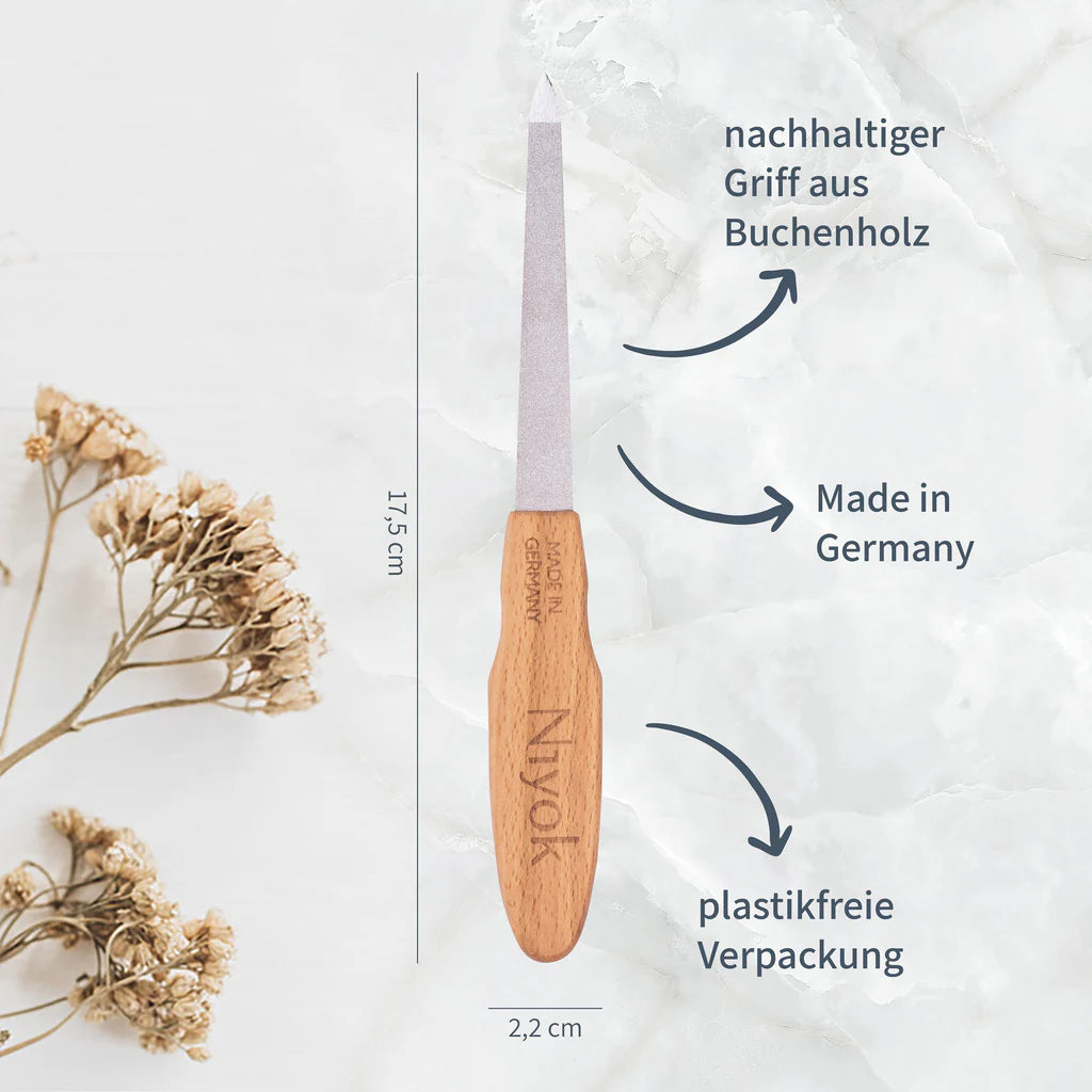 Niyok Saphirnanagelpfeile mit Holzgriff