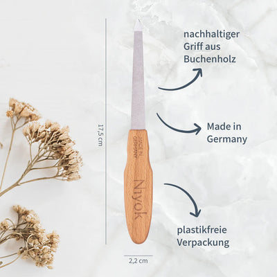 Niyok Saphirnanagelpfeile mit Holzgriff