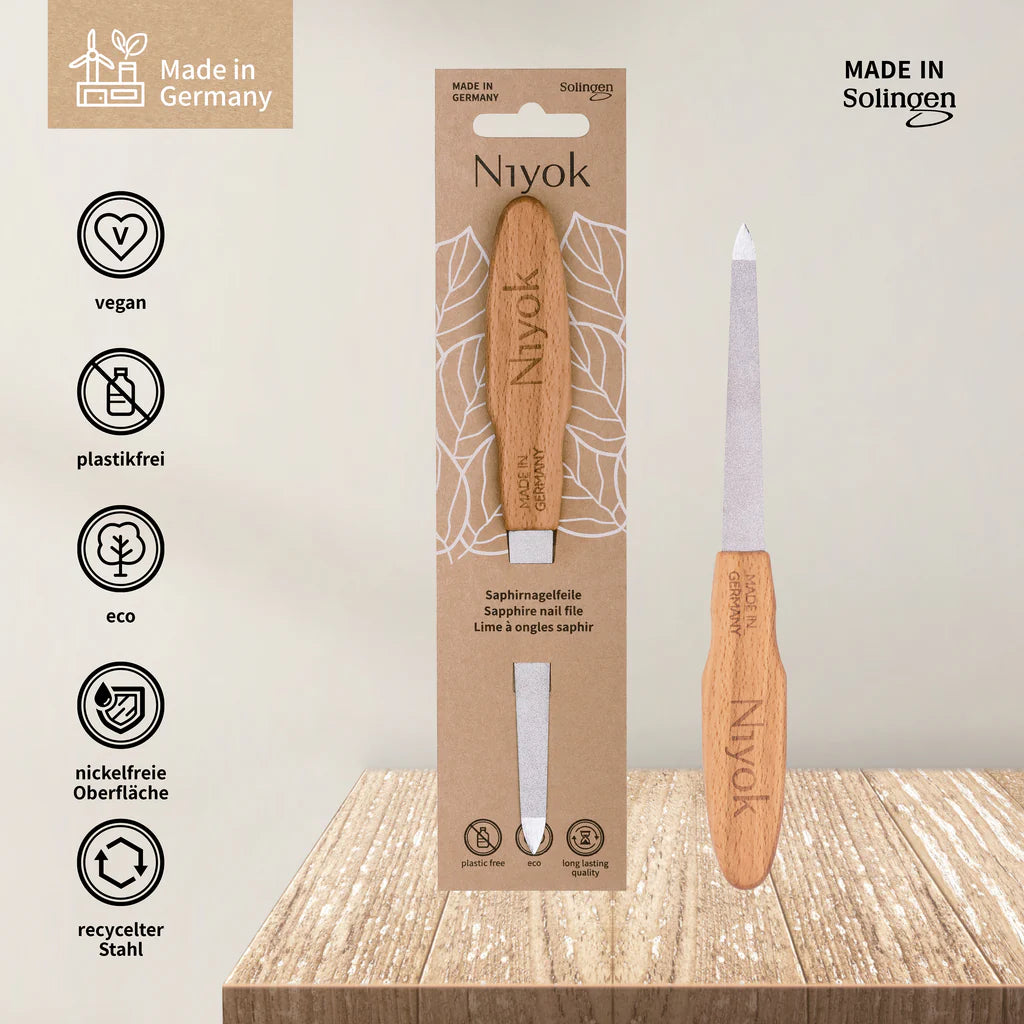 Niyok Saphirnanagelpfeile mit Holzgriff