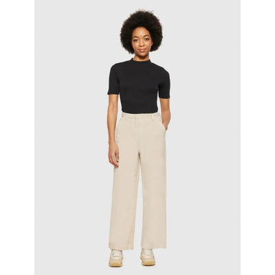 POSEY wide high-rise irregular corduroy pant