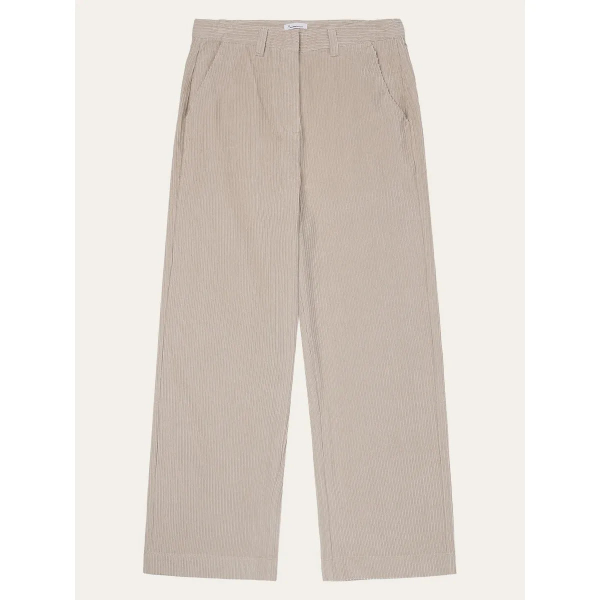 POSEY wide high-rise irregular corduroy pant