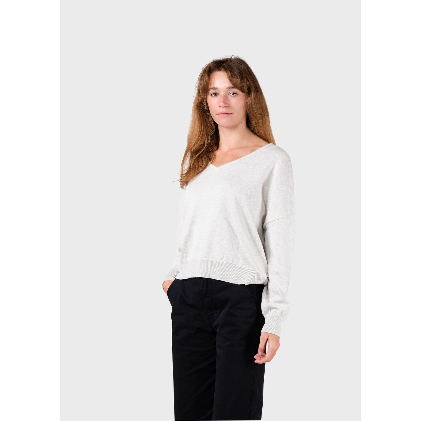 Randi V-Pullover aus Bio-Baumwolle