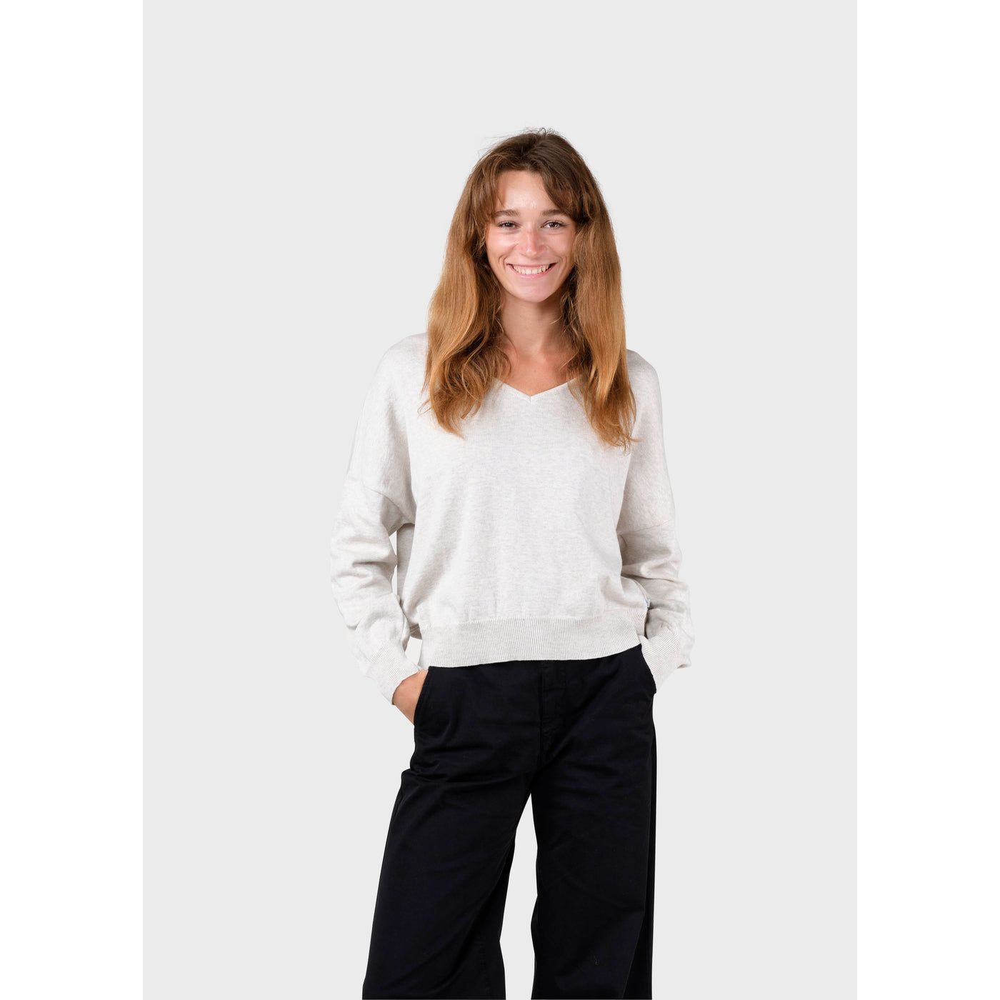 Randi V-Pullover aus Bio-Baumwolle