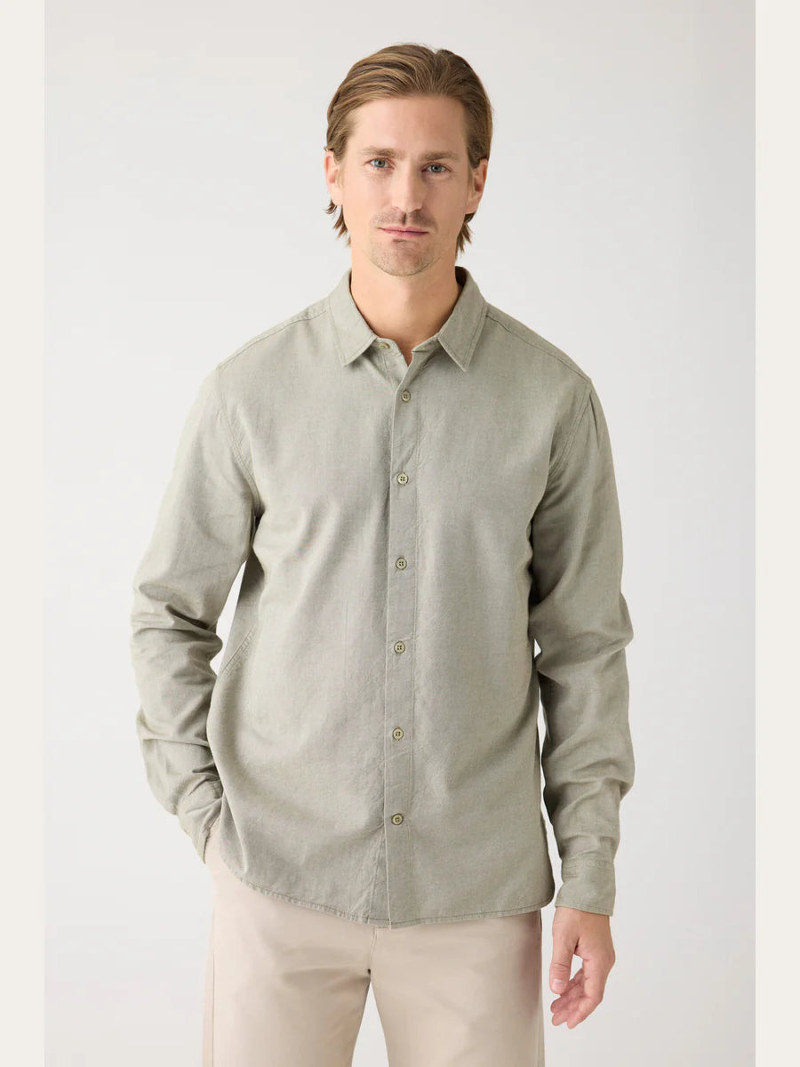 Regular fit light twill shirt