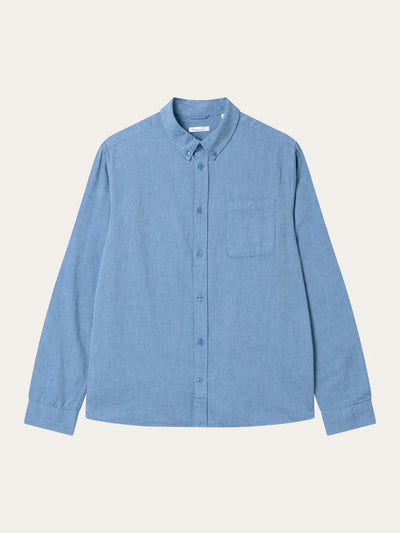 Regular fit melange Flannel Shirt
