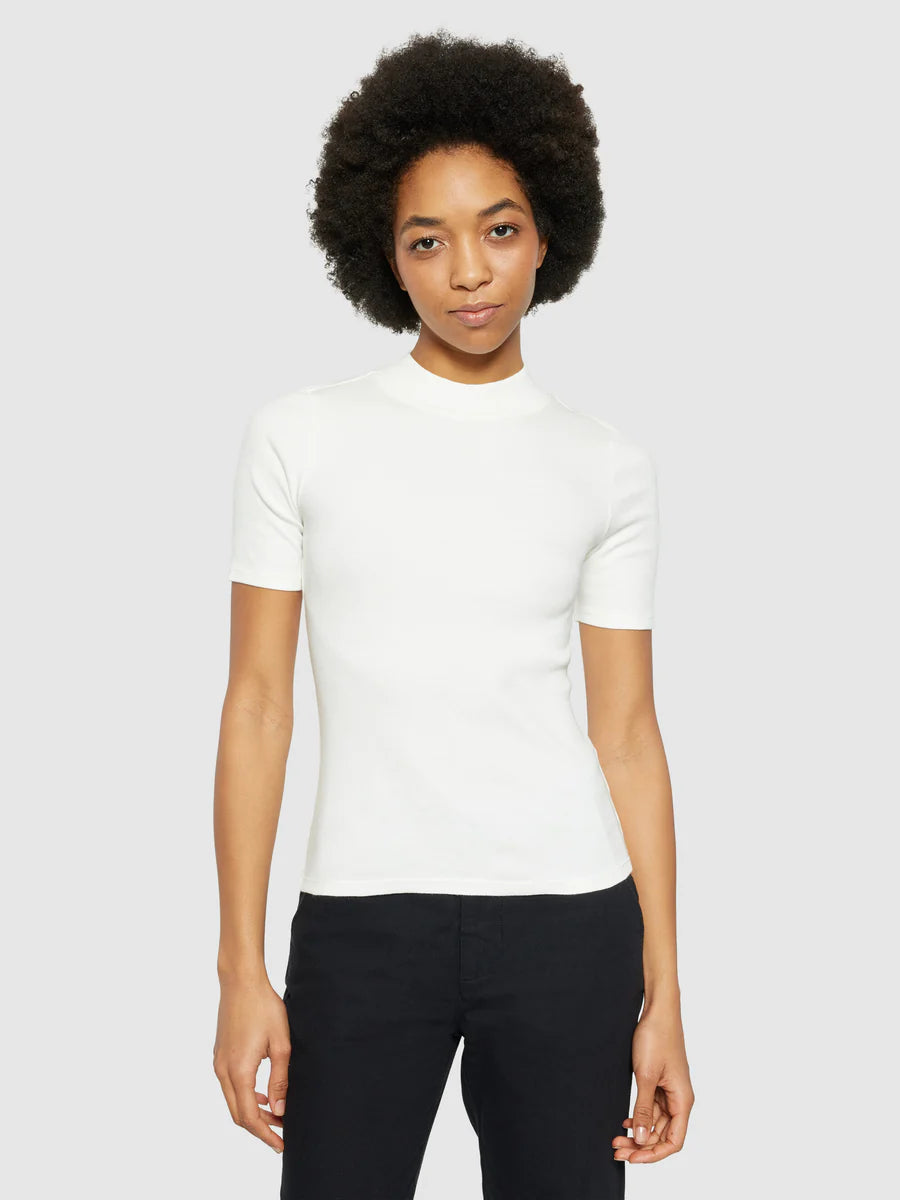 KnowledgeCotton Organic Damen Cotton High Neck Rib