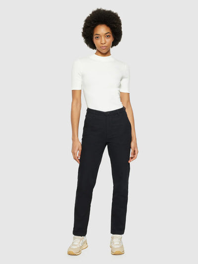 KnowledgeCotton Organic Damen Cotton High Neck Rib