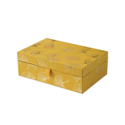 A Beautiful Story Large Jewelry Box with Mirror Ginkgo