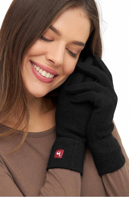 Alpaka Uni Fingerhandschuhe