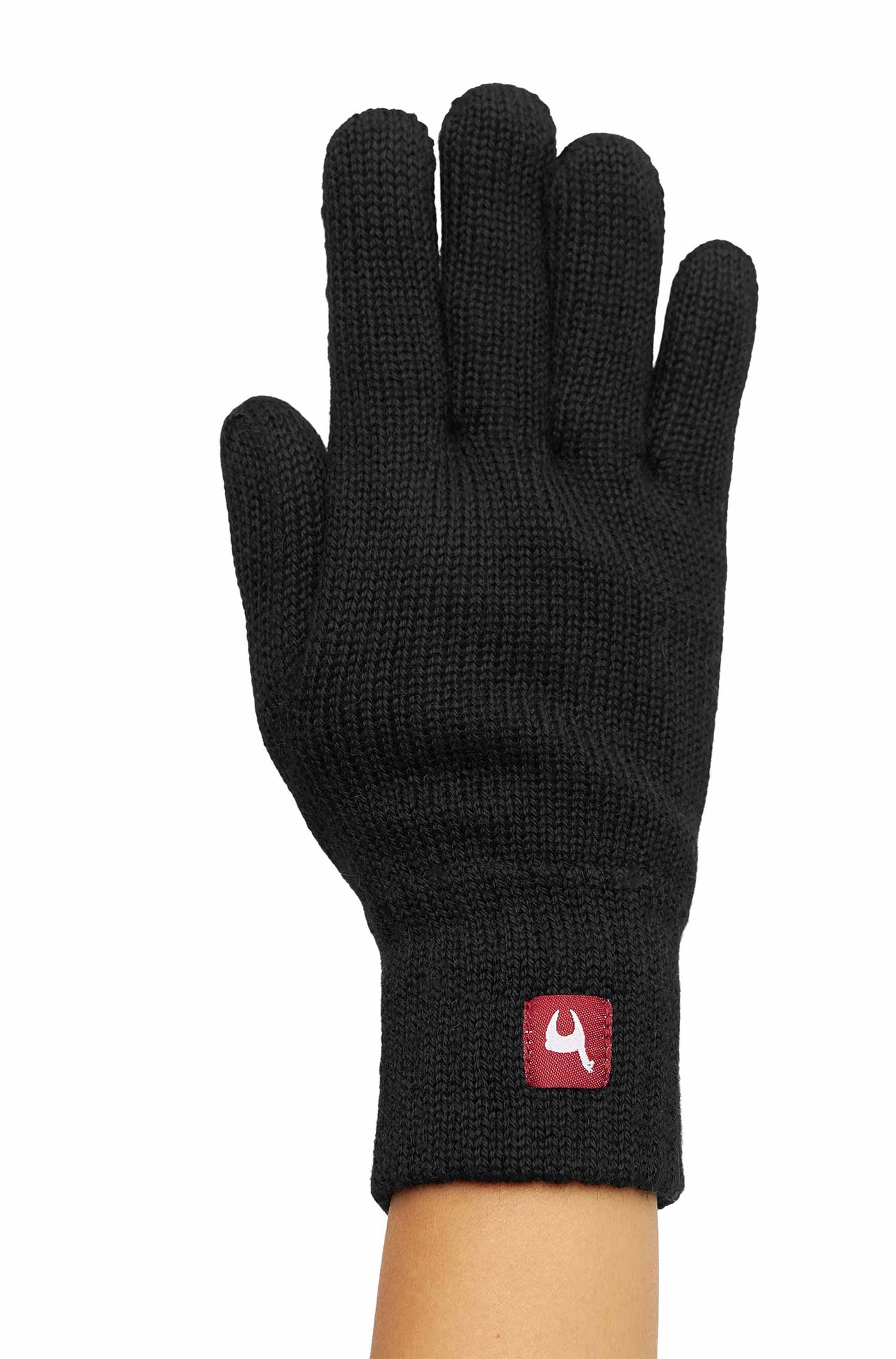 Alpaka Uni Fingerhandschuhe gefüttert