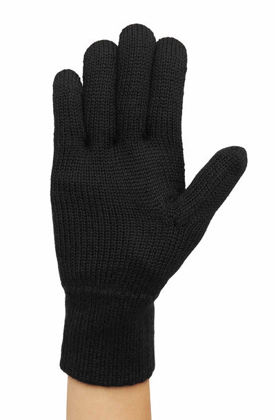 Alpaka Uni Fingerhandschuhe gefüttert